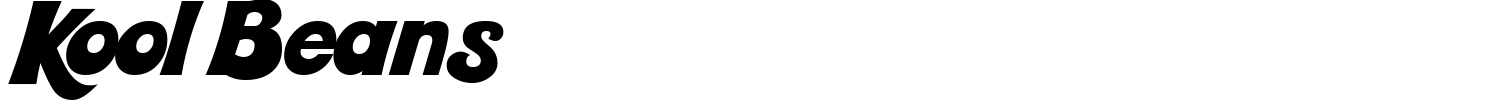 Kool Beans Font preview
