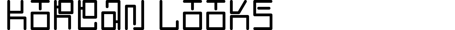 Korean Looks Font preview