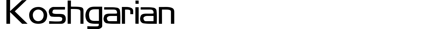Koshgarian Font preview