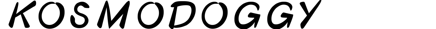 Kosmodoggy Font preview