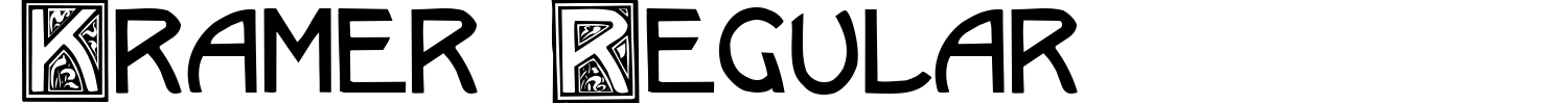 Kramer Regular Font preview