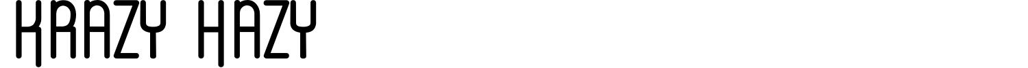 Krazy Hazy Font preview
