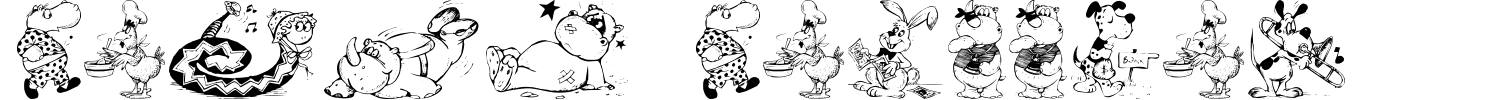 Krazy Kritters Font preview