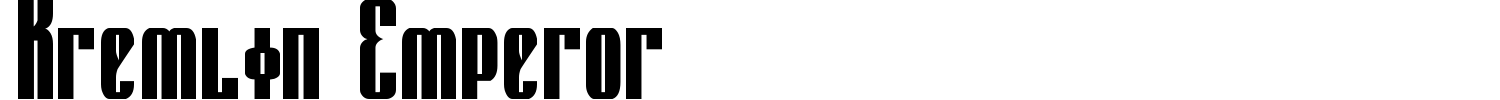 Kremlin Emperor Font preview