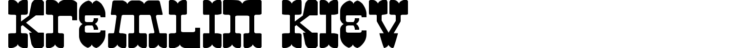 Kremlin Kiev Font preview