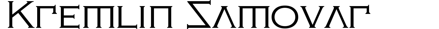 Kremlin Samovar Font preview