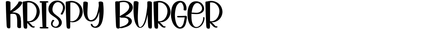 Krispy Burger Font preview
