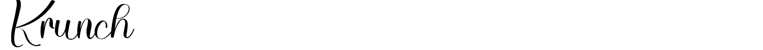 Krunch Font preview