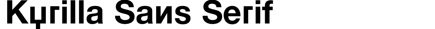 Kyrilla Sans Serif Font preview