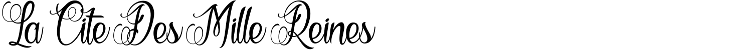 La Cite Des Mille Reines Font preview
