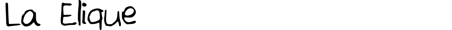 La Elique Font preview