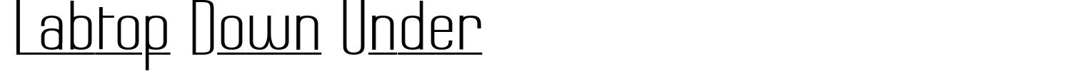 Labtop Down Under Font preview