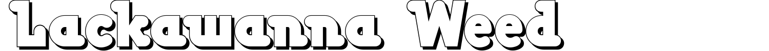 Lackawanna Weed Font preview