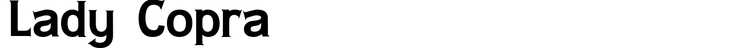 Lady Copra Font preview