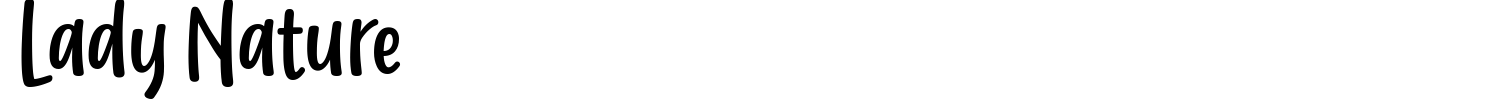 Lady Nature Font preview