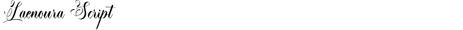 Laenoura Script Font preview