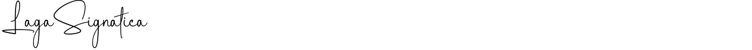 Laga Signatica Font preview