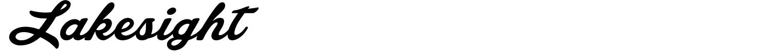Lakesight Font preview