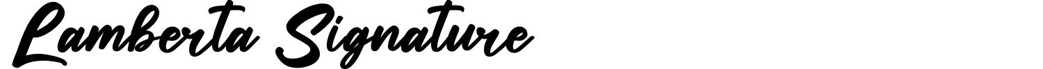 Lamberta Signature Font preview