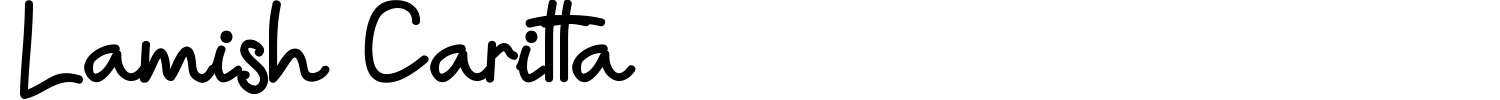Lamish Caritta Font preview
