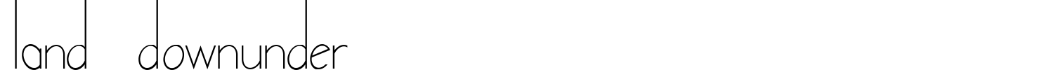 Land Downunder Font preview