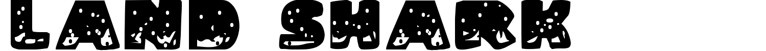 Land Shark Font preview