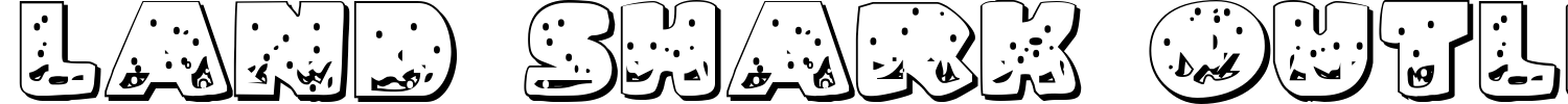 Land Shark Outline Font preview
