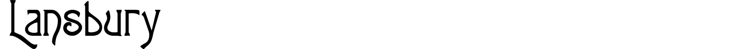 Lansbury Font preview