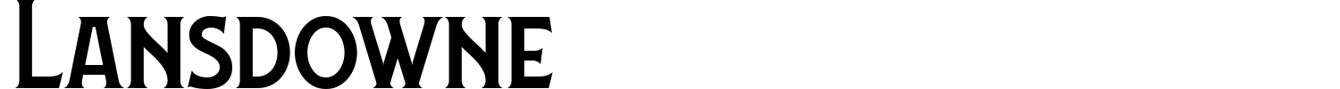 Lansdowne Font preview