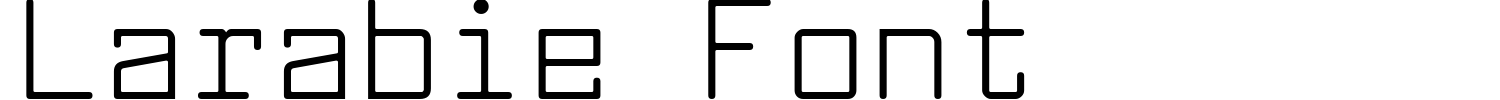 Larabie Font Font preview