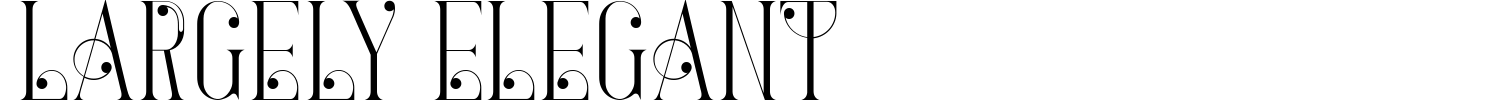 Largely Elegant Font preview