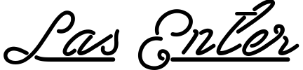 Las Enter Font preview