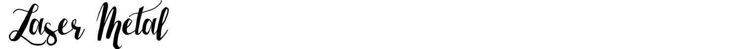 Laser Metal Font preview