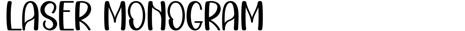 Laser Monogram Font preview