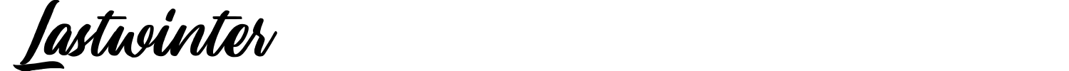 Lastwinter Font preview