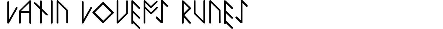 Latin Lovers Runes Font preview