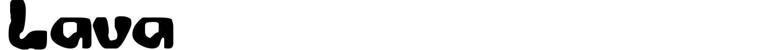 Lava Font preview