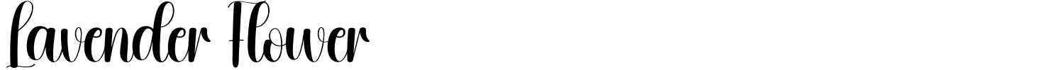 Lavender Flower Font preview