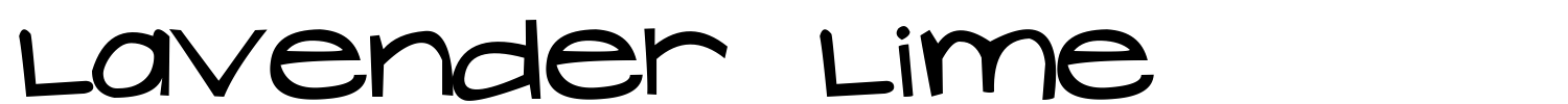 Lavender Lime Font preview