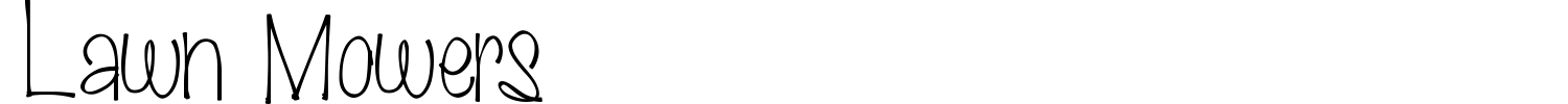 Lawn Mowers Font preview