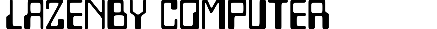Lazenby Computer Font preview