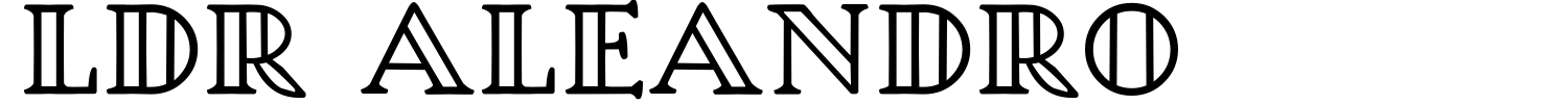 LDR Aleandro Font preview