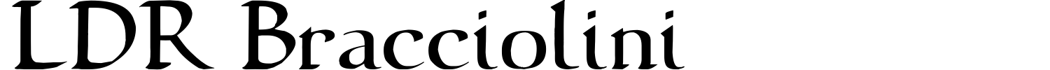 LDR Bracciolini Font preview
