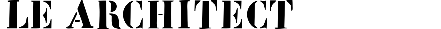 Le Architect Font preview