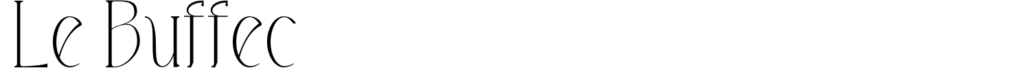 Le Buffec Font preview
