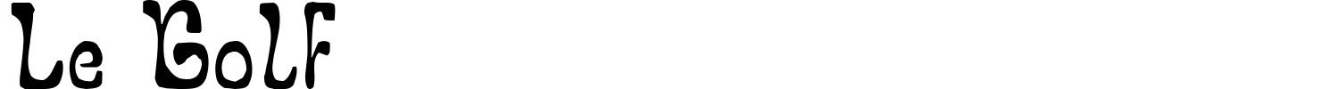 Le Golf Font preview