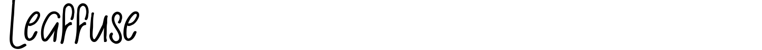 Leaffuse Font preview