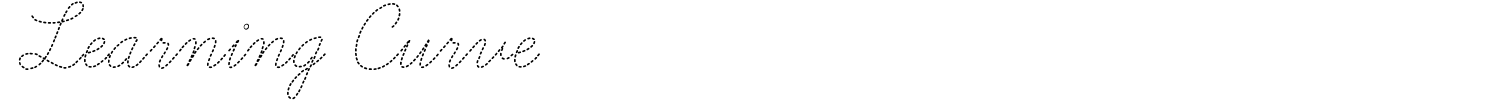 Learning Curve Font preview