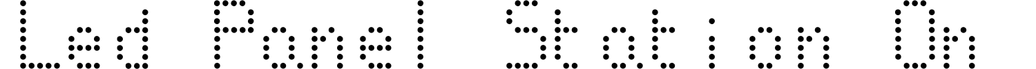 Led Panel Station On Font preview