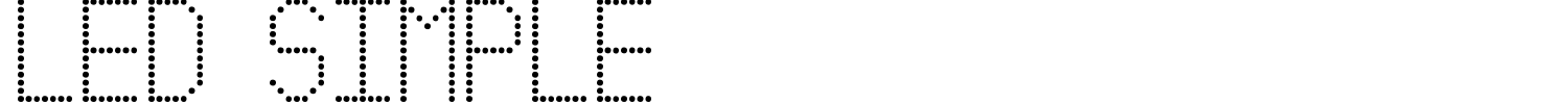 Led Simple Font preview